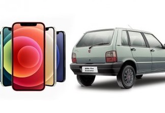 iPhone 12 ou um Fiat Uno? [divulgação]