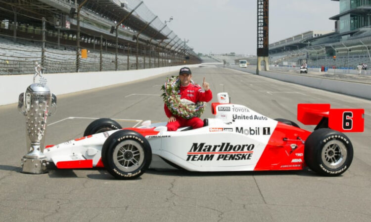 Foto oficial da vitória da Indy 500 de 2003 [divulgação]